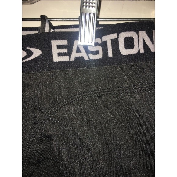 Easton Boys Black Boxer Brief Compression Shorts Elastic Waist Size Large - Picture 4 of 6